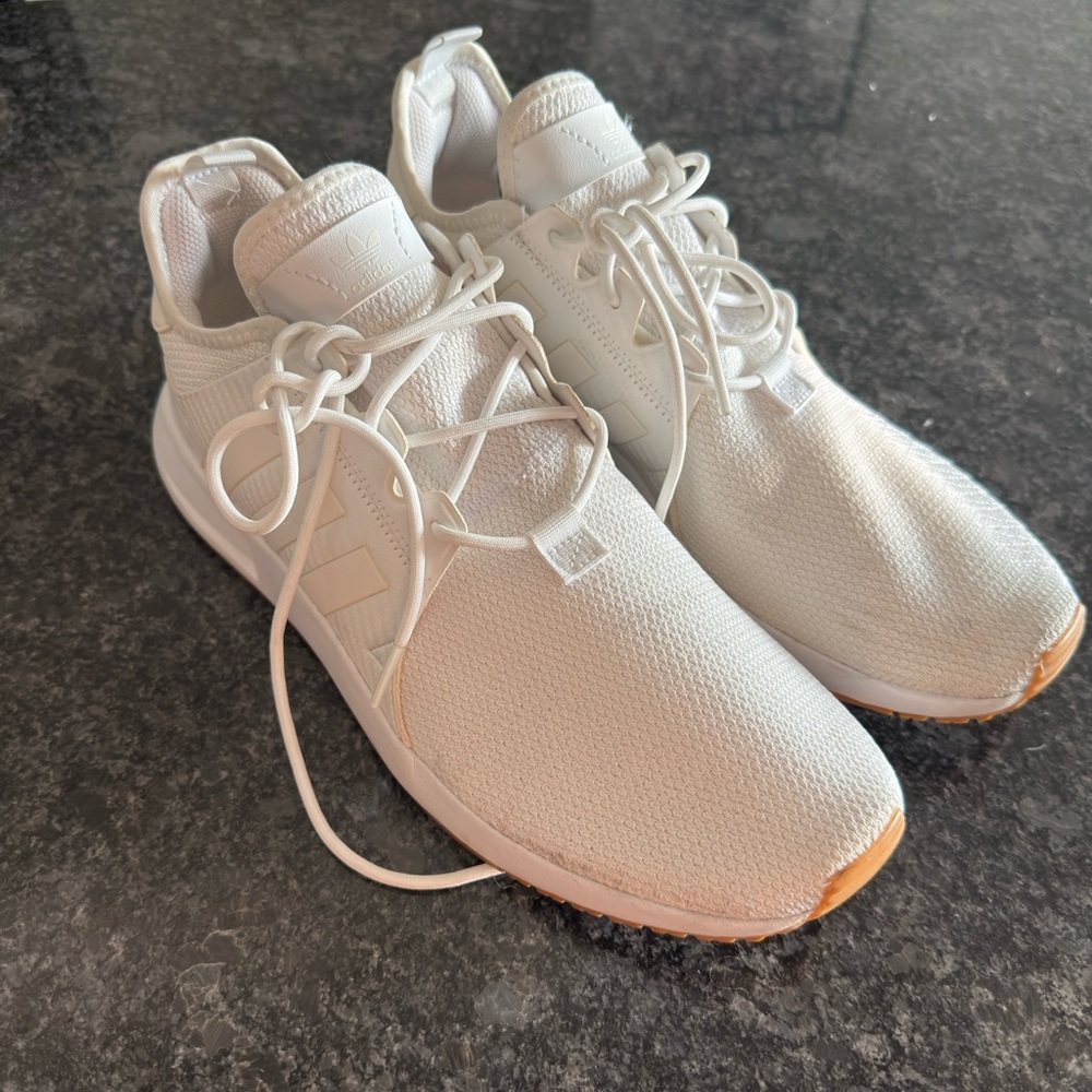 WORN ONE TIME - Adidas White Sneaker - Men’s 10.5 - Picture 2 of 7